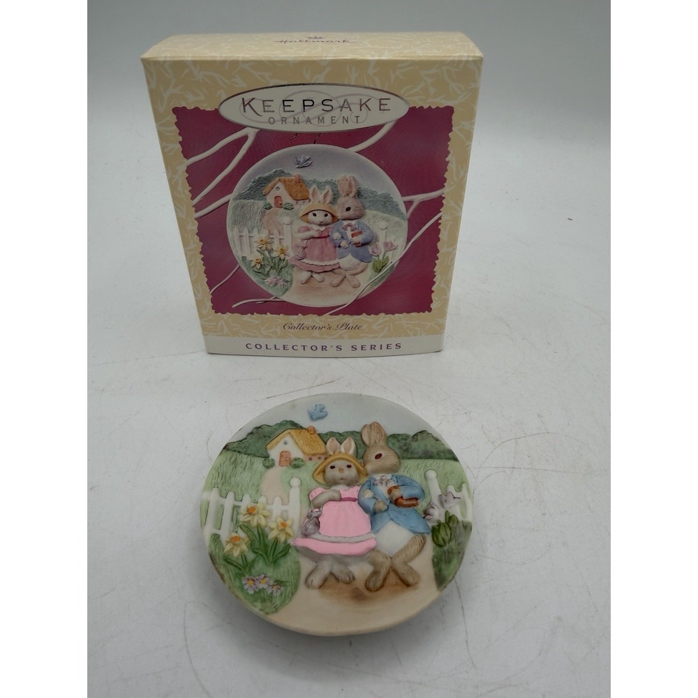 🐣🌸 Hallmark Collectors Easter Ornament 1997 –‎ Collector's Plate #08675 🌸🐣